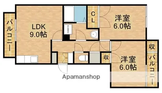 ライトアップ萩丘1番【3階】の間取り