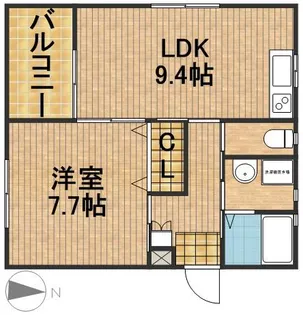 ハーヴェストⅥ【2階】の間取り
