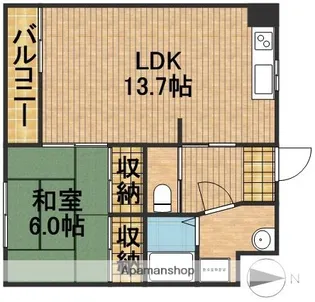 サンジュエール【3階】の間取り