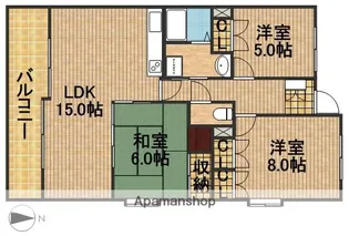 レリブ富塚【2階】の間取り