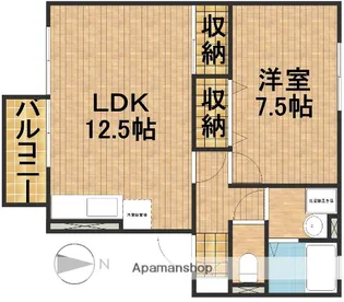セジュールハヤシ【1階】の間取り