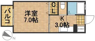 サニーサイド【1階】の間取り