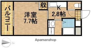 野中第6マンション【1階】の間取り