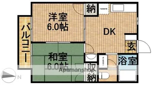 ハイツメモリー【2階】の間取り