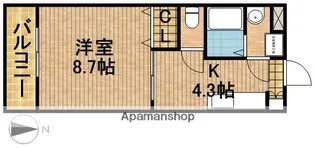 バートハイム伊藤Ⅱ【1階】の間取り