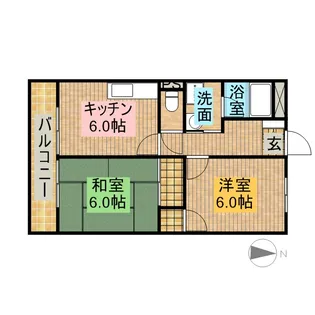 SURPLUSアムール【2階】の間取り