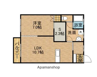 メゾン大栄A【2階】の間取り