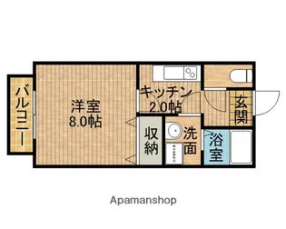 メゾンオーク【1階】の間取り