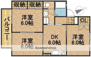 アメニティ西小路【2階】の間取り