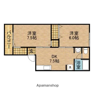 ボナール【2階】の間取り