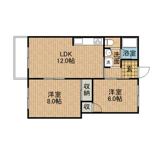 メゾンアルファ【405号室】の間取り