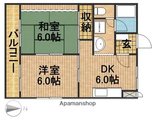 MANSION EVER GREEN【2階】の間取り