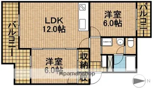 サントピアⅡ【3階】の間取り