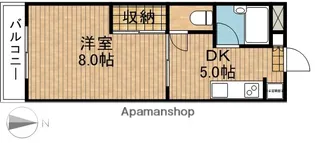 ビオスⅡ【1階】の間取り