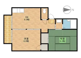 ハイツ早明【2階】の間取り