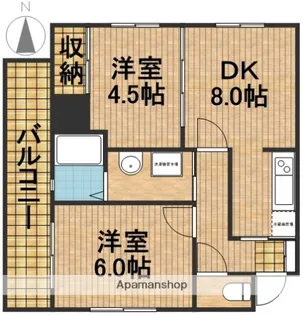 RISEマンション【403号室】の間取り