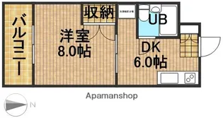 マンション昴A【3階】の間取り
