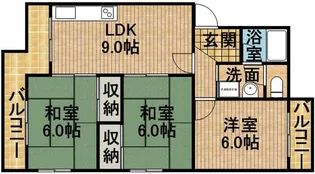 マンションラフィーネ【101号室】の間取り