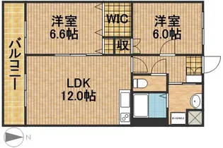 ブライトリー半田山【3階】の間取り