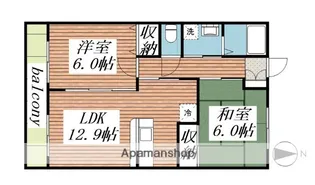 プレステージYAMAMOTO【202号室】の間取り