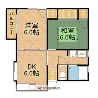 ベルデュールⅡ【102号室】の間取り