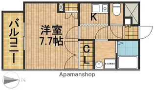 コンフォート高塚【106号室】の間取り