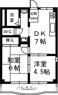 GULUCK(グリュック)【201号室】の間取り