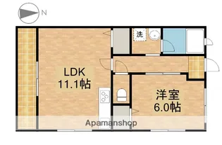 サンビュー新居A【2階】の間取り