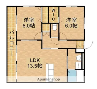 ウィズステージププレⅠ【2階】の間取り