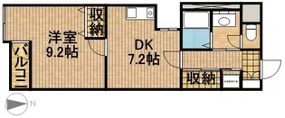 レインボープラザ【1階】の間取り