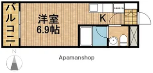エムケー木戸【102号室】の間取り