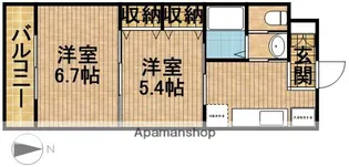 シャトー水堀【1階】の間取り