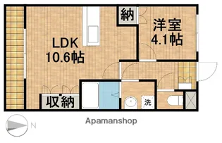 オリエンタルハイツ【1階】の間取り