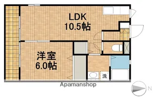 シェ・モア志都呂B【101号室】の間取り