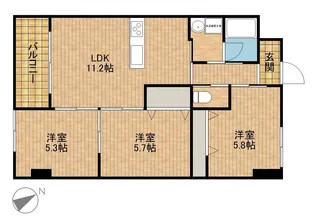 アルコリバーサイド【B102号室】の間取り