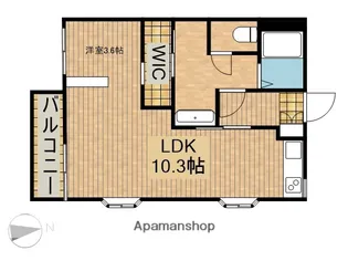 ヴィレッジSAKUMA【2階】の間取り