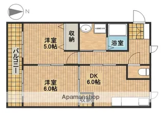 さつき荘【205号室】の間取り