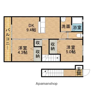 シャルマンコート【201号室】の間取り