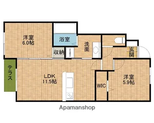 RICHESSE B【1階】の間取り