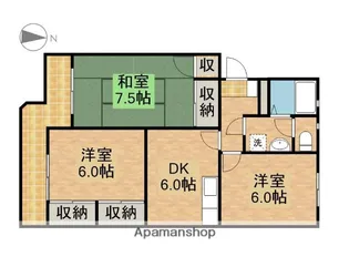 スカイシャトウ城山Ⅰ【2階】の間取り