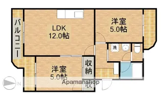 アズニューリノ【3階】の間取り