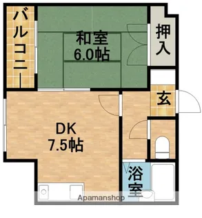コナビック東伊場【3階】の間取り