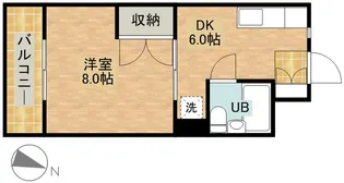 キャッスル・バンブー【3階】の間取り