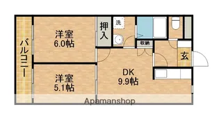 フェリシアSUZUKI【102号室】の間取り