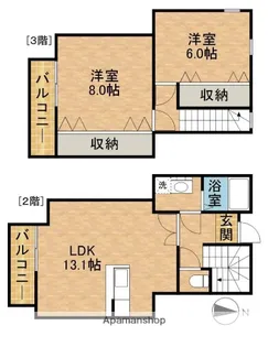 アンダンテ【2階】の間取り