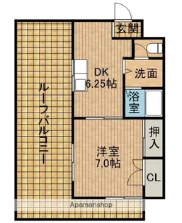 EIGHT BUILDINGⅠ【802号室】の間取り