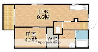 エスポワール葵D【1階】の間取り