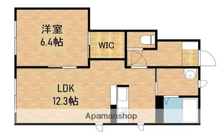 シャトレーブランシェ【1階】の間取り