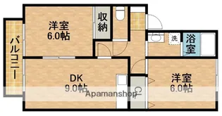 櫛田ハイツ【203号室】の間取り
