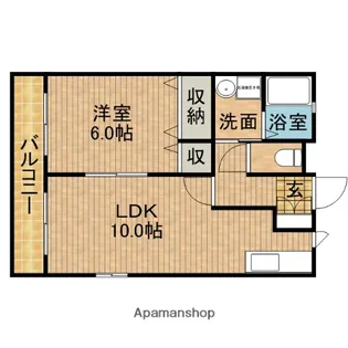 クレストB【2階】の間取り